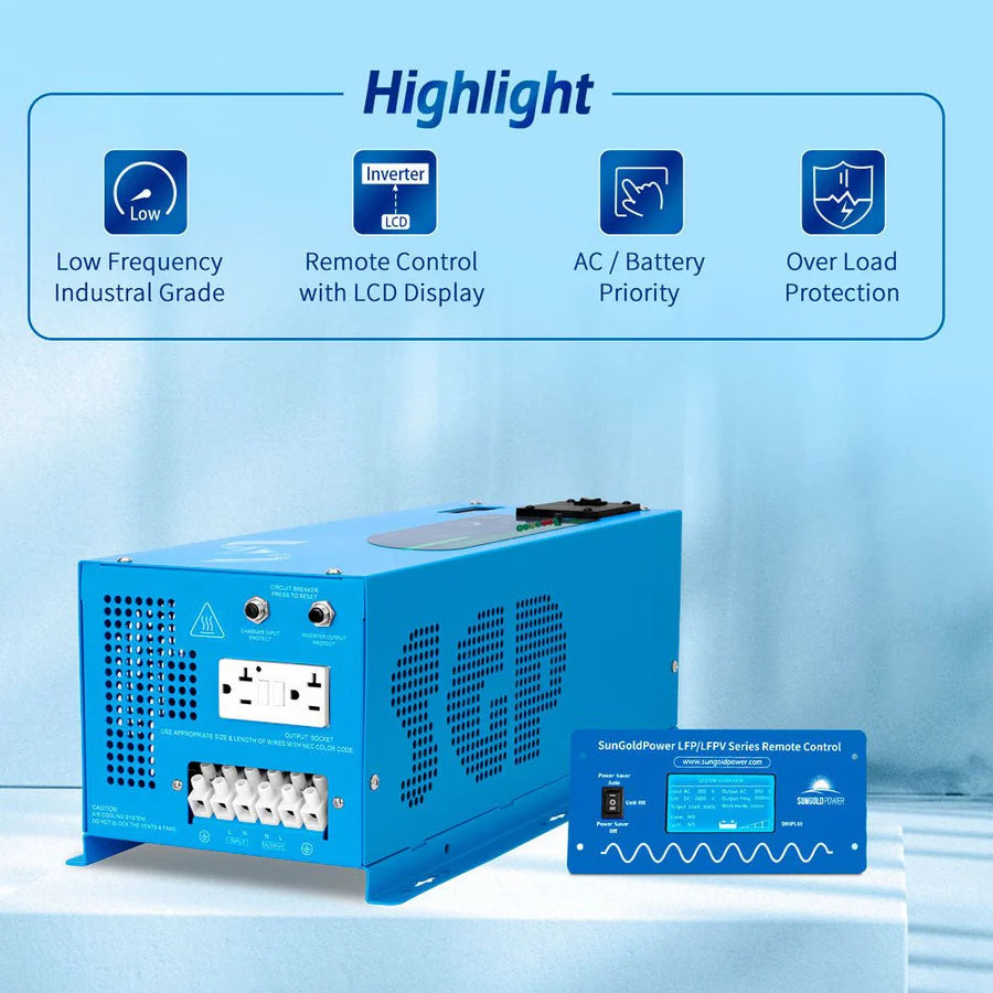 Sungold Power Low Frequency Inverter 2000W-DC12V