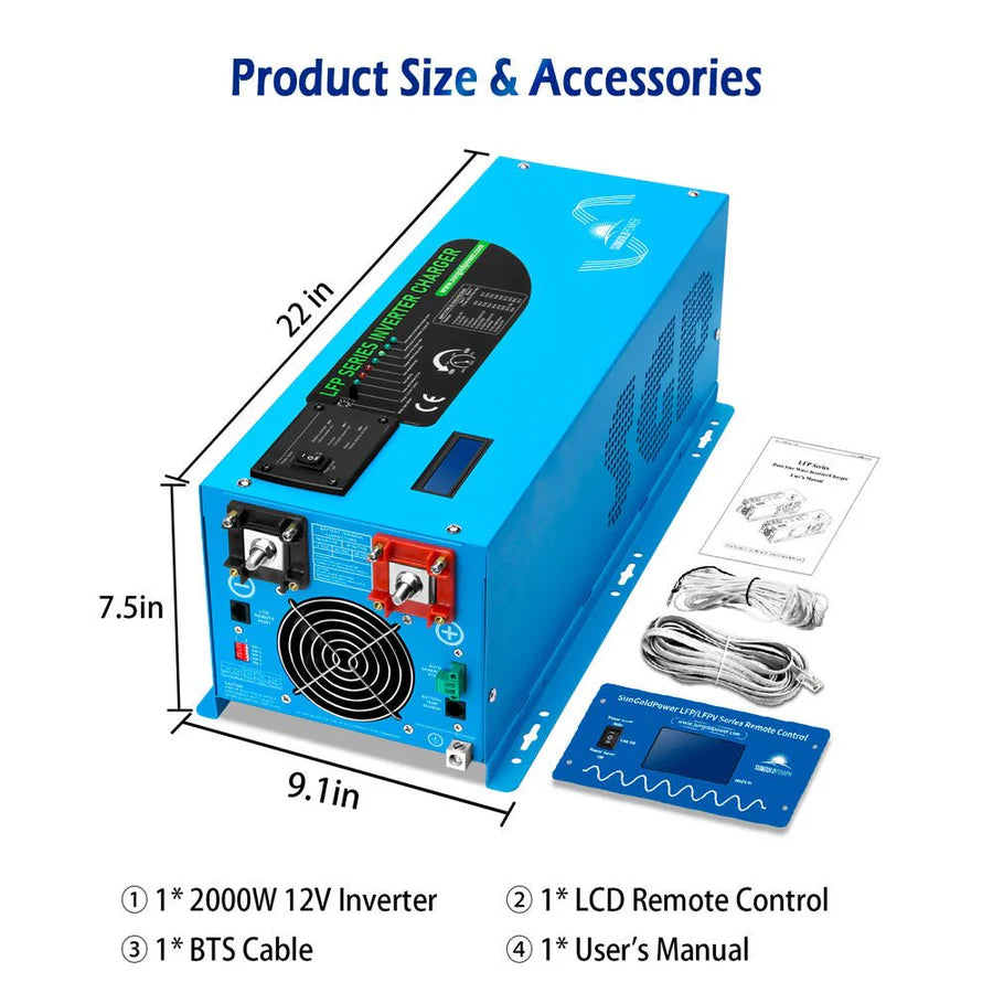 Sungold Power Low Frequency Inverter 2000W-DC12V
