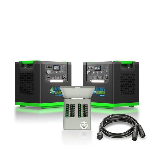 Nature's Generator Lithium 6000 and Transfer Switch