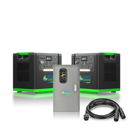 Nature's Generator Lithium 6000 and Transfer Switch