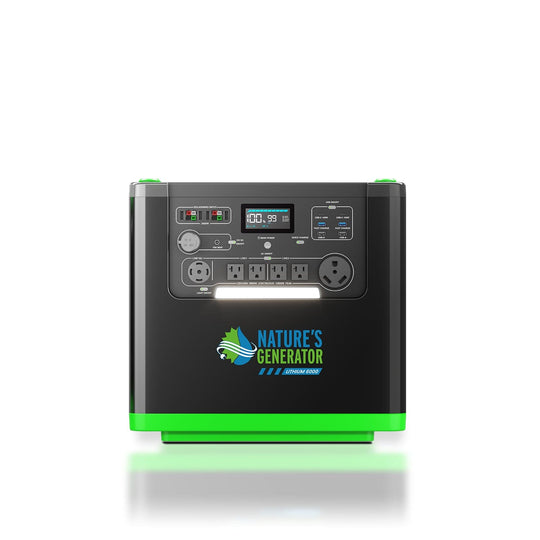 Nature's Generator Lithium 6000 with Solar Panel