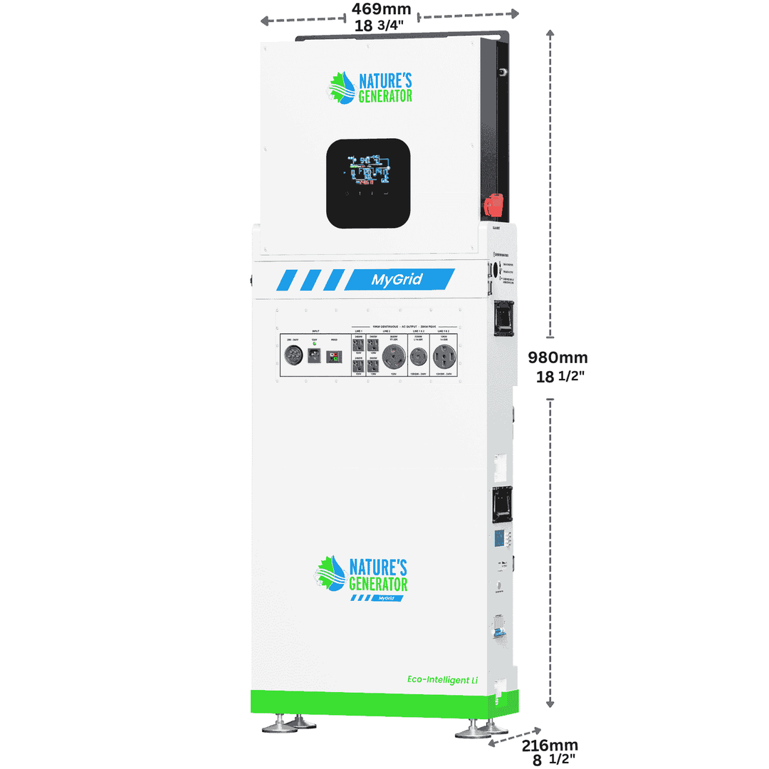 MyGrid 10K with Transfer Switch for House Battery Backup