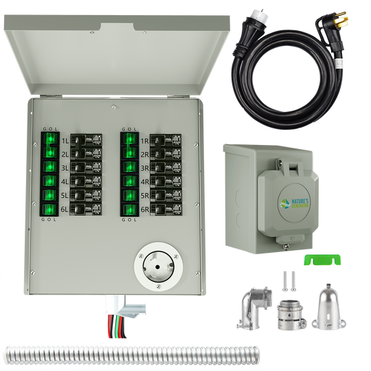 12-Circuit 120/240V 50A Non-Automatic Transfer Switch