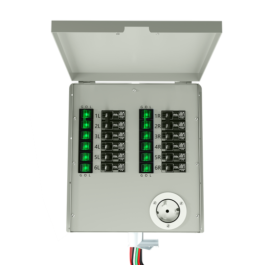 12-Circuit 120/240V 50A Non-Automatic Transfer Switch