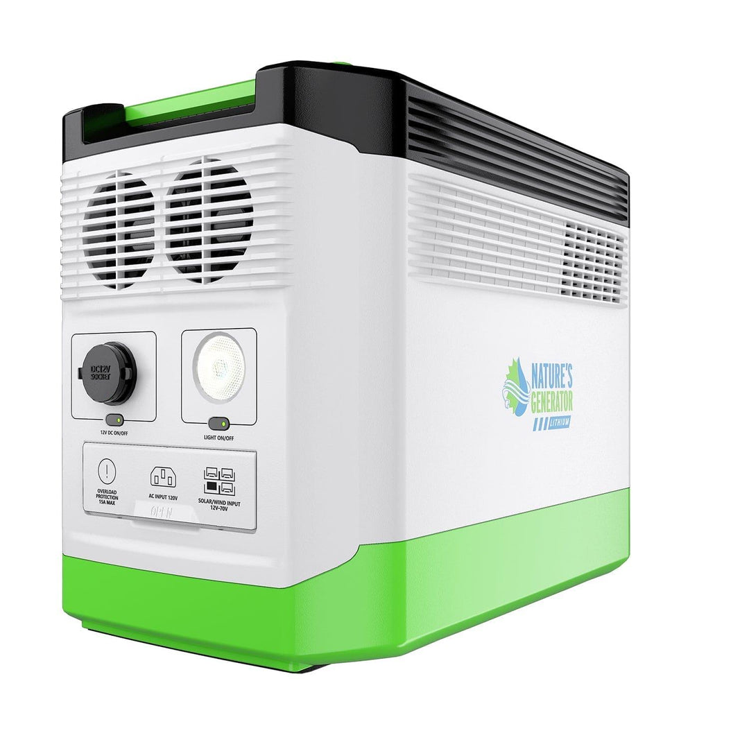 High Capacity Lithium 1800 Solar Generator and Transfer Switch